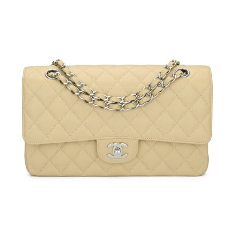 chanel beige medium flap|chanel classic flap shoulder bag.